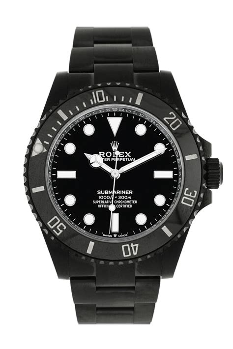 blacked out rolex submariner.